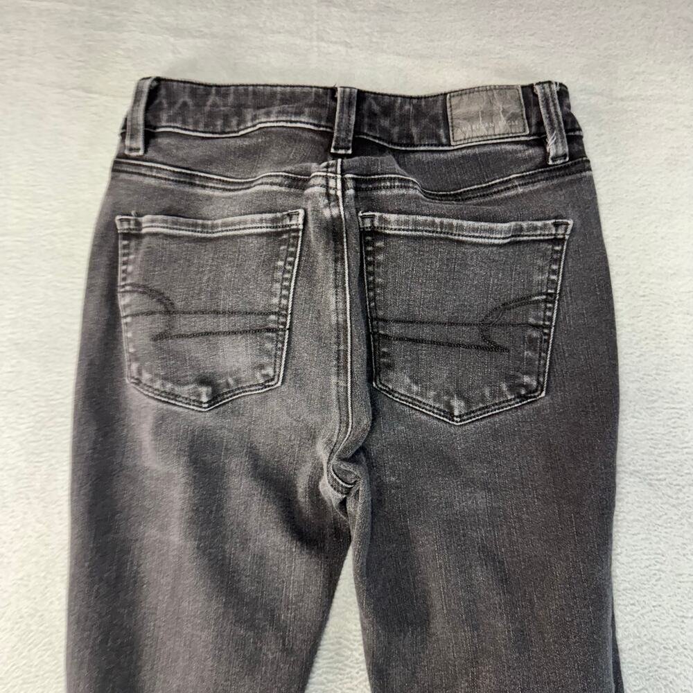 American Eagle Jeans‎ Women Dream High Rise Jegging Distressed Black Size 00